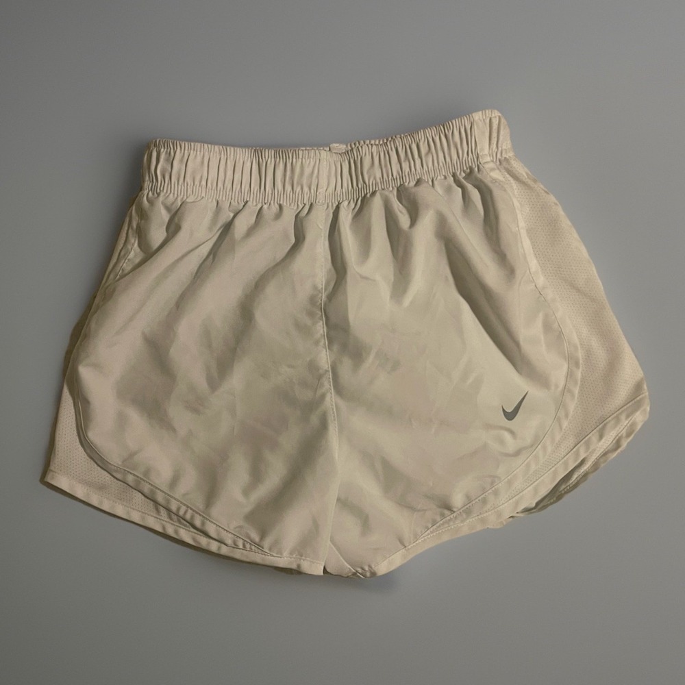 Nike Woman's White Dri Fit Athletic Running Shorts XS